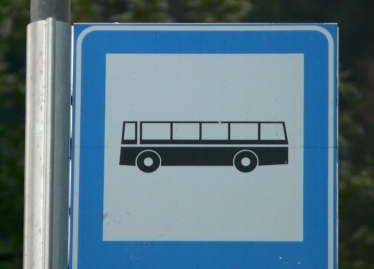 bus stop sign